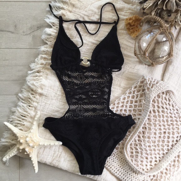 Target Other - Black lace one piece